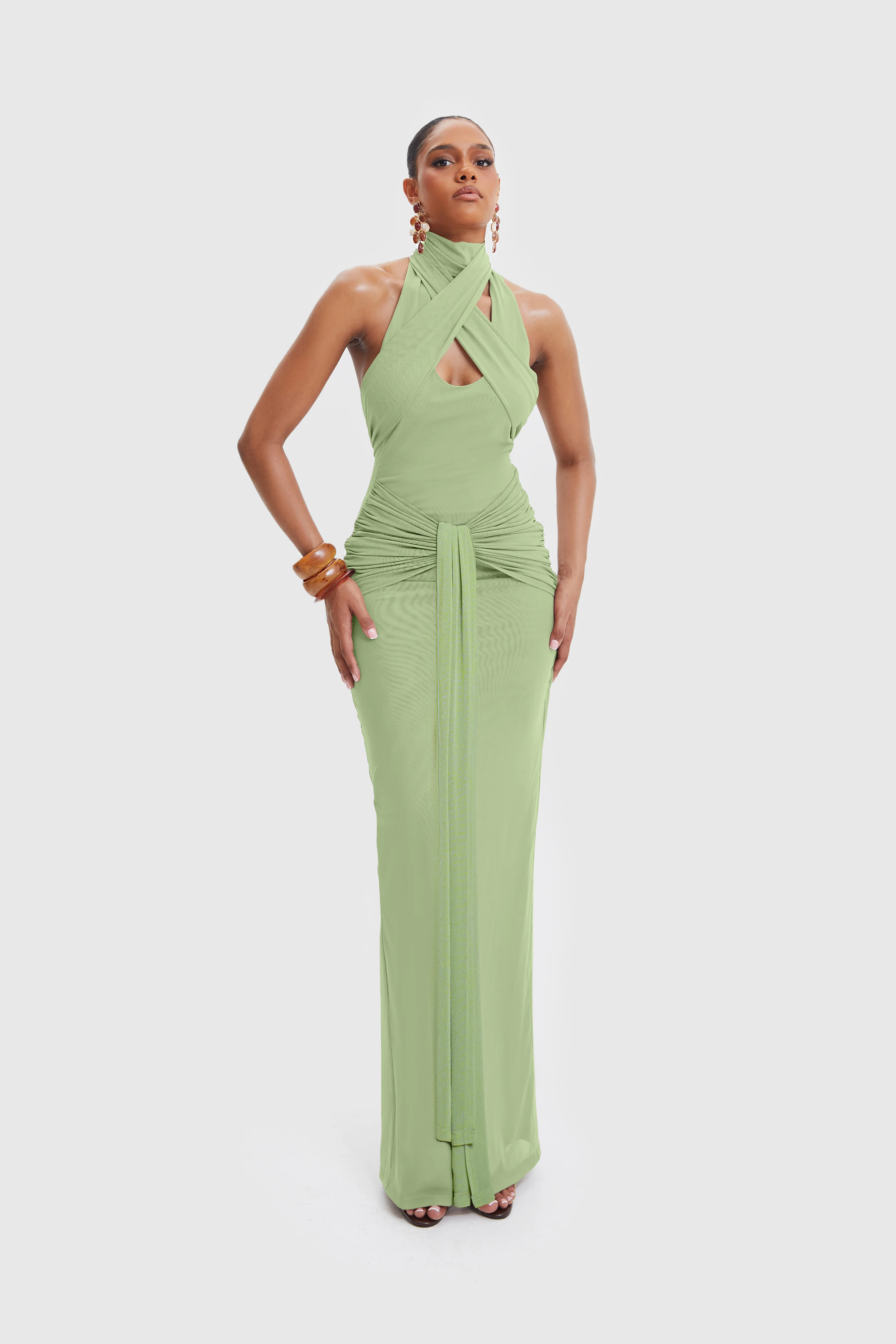 Naomi Dress - Soft Matcha - Image 6