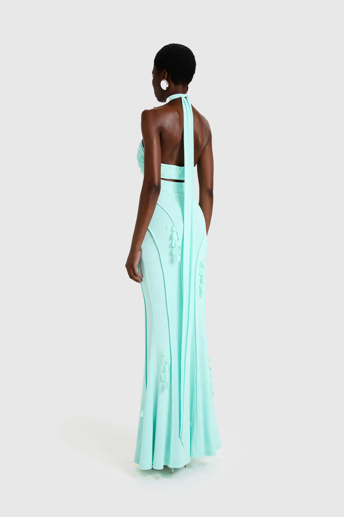 Petal Halter Maxi - Soft Lagoon - Image 4