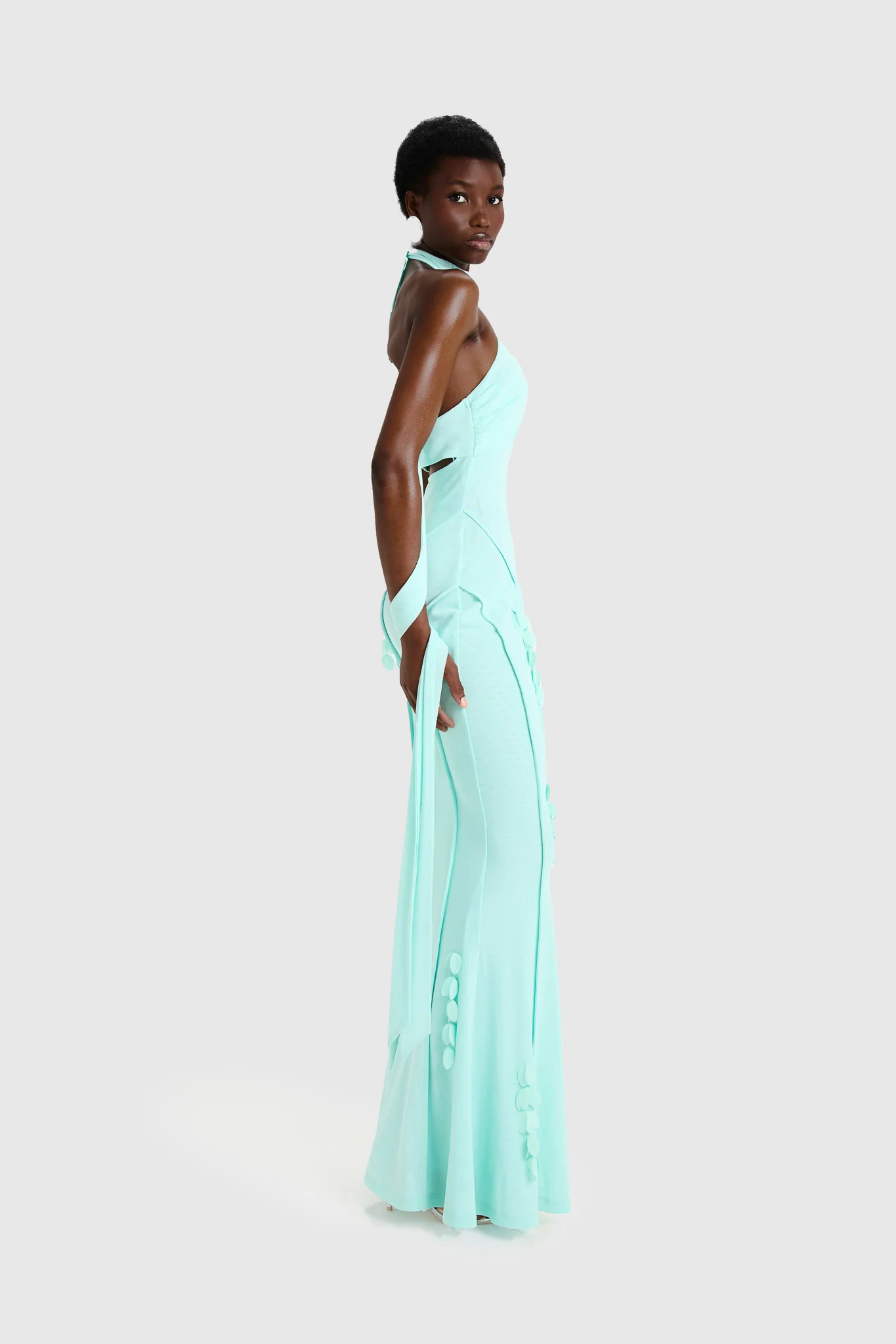 Petal Halter Maxi - Soft Lagoon - Image 6