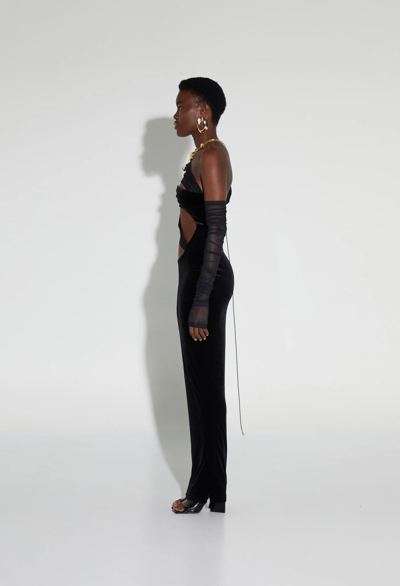 Rouched Mesh Sleeves - Panther - Image 4