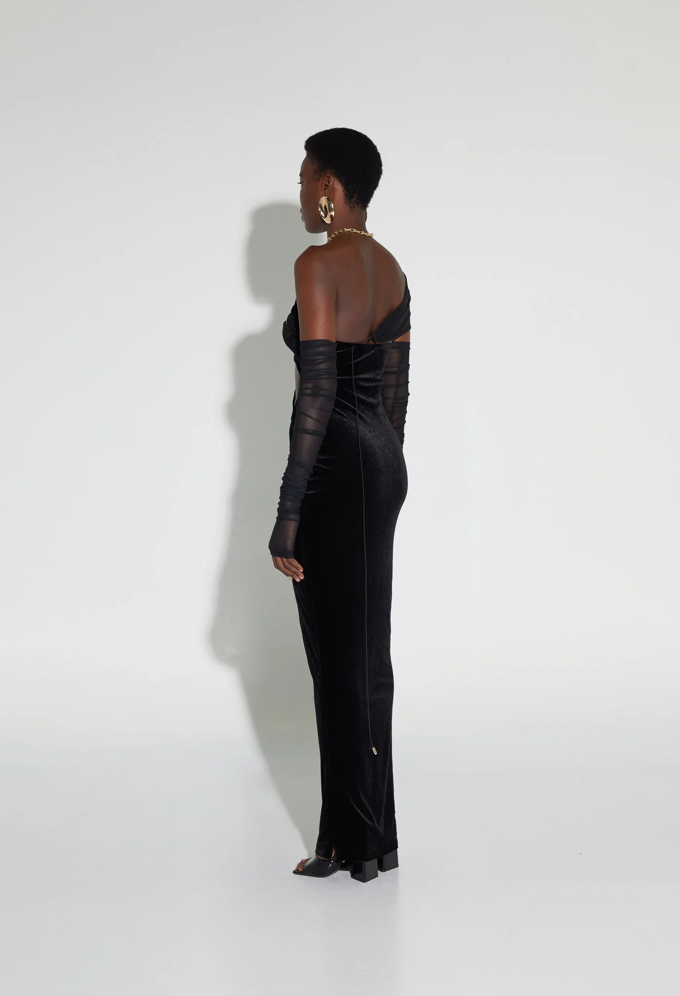 Rouched Mesh Sleeves - Panther - Image 5