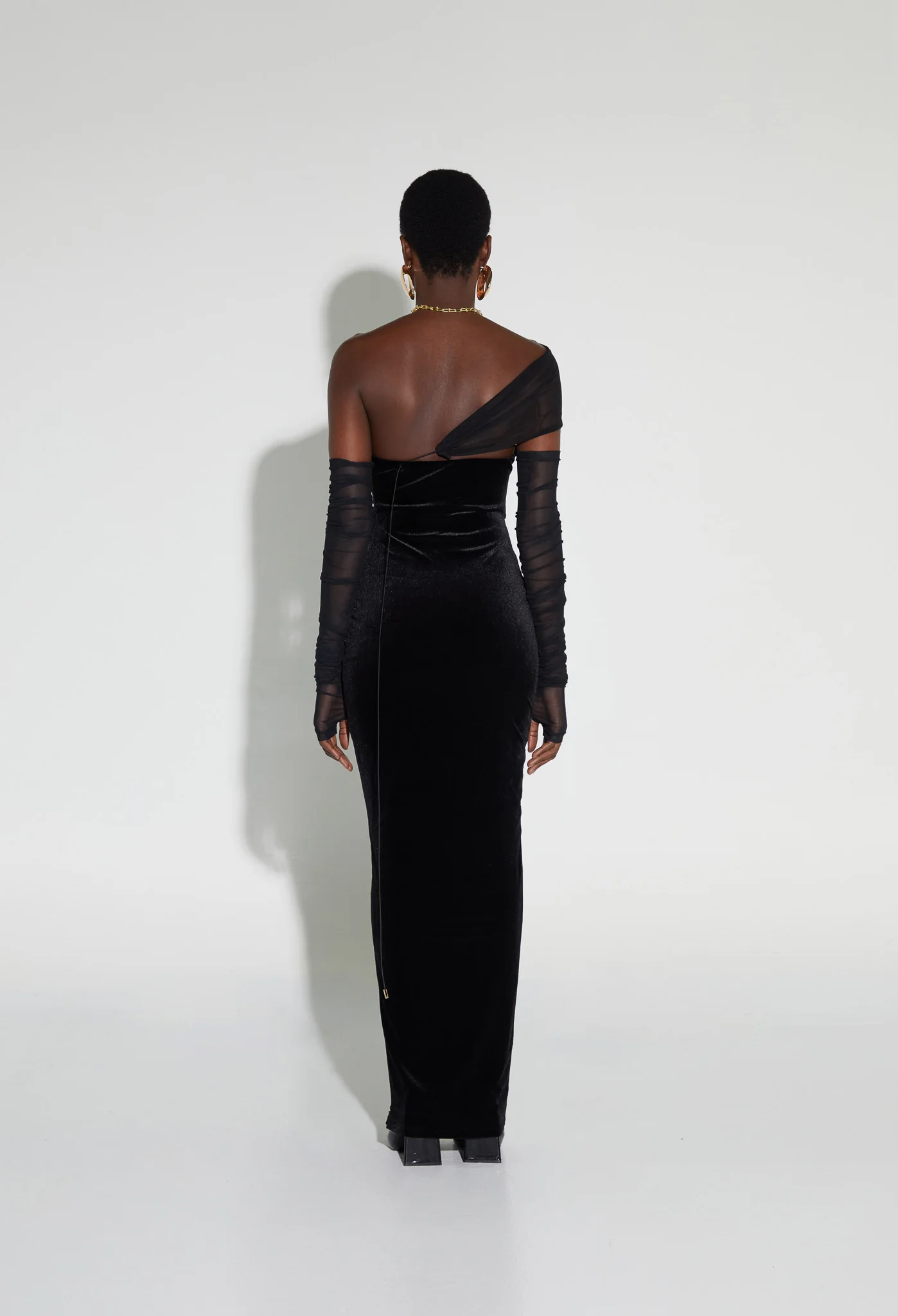 Rouched Mesh Sleeves - Panther - Image 6