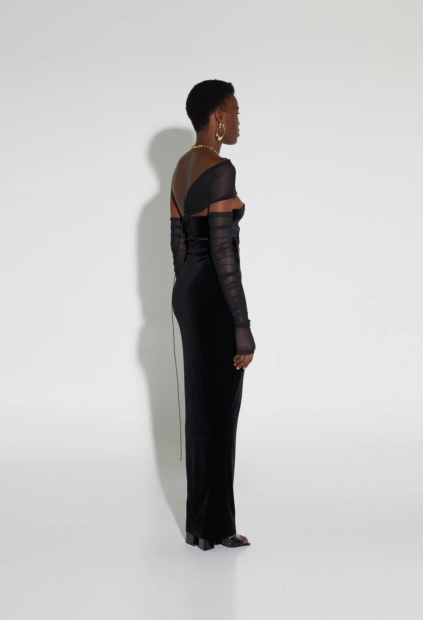 Rouched Mesh Sleeves - Panther - Image 7