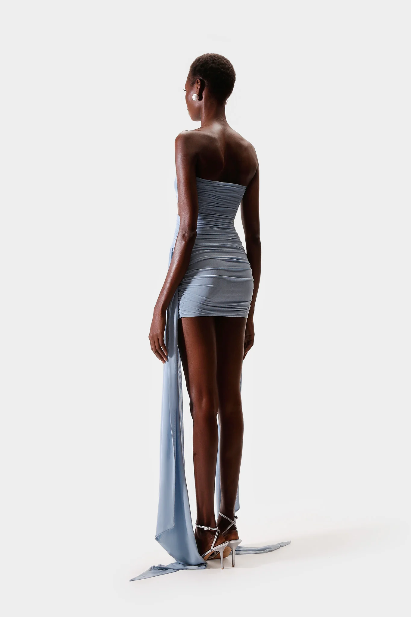 Ruched Cut Out Mini - Clear Sky - Image 4