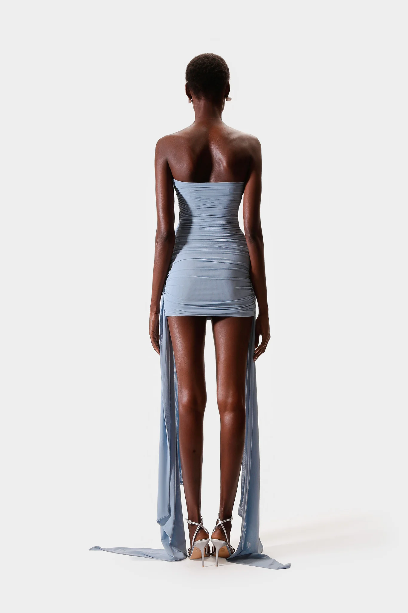 Ruched Cut Out Mini - Clear Sky - Image 5