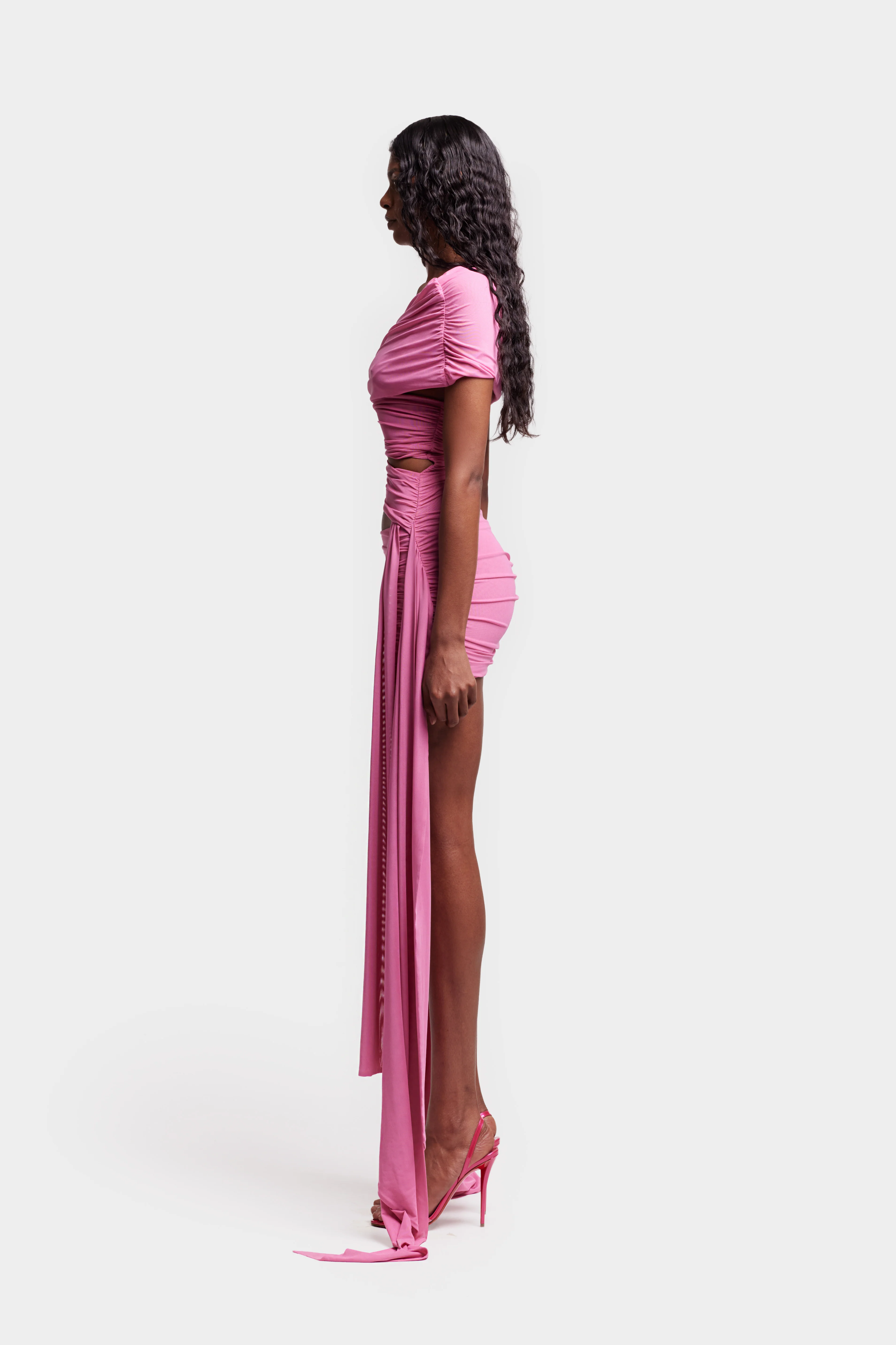 Ruched Cut Out Mini - Huba - Image 3