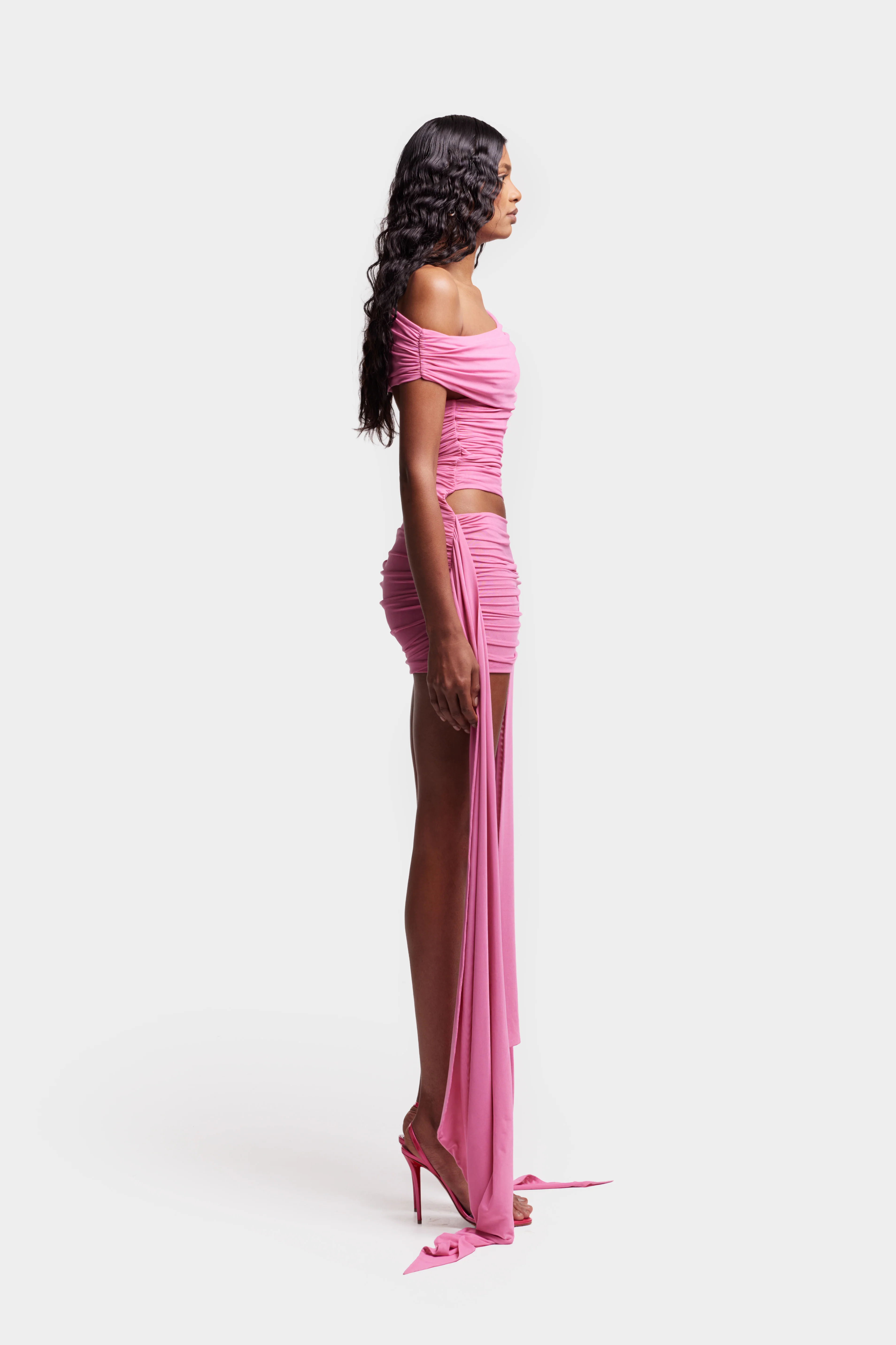 Ruched Cut Out Mini - Huba - Image 7