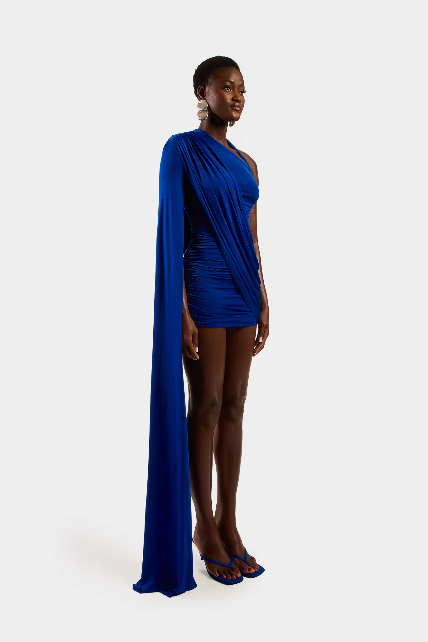 Ruched Draped Mini - Sapphire - Image 8