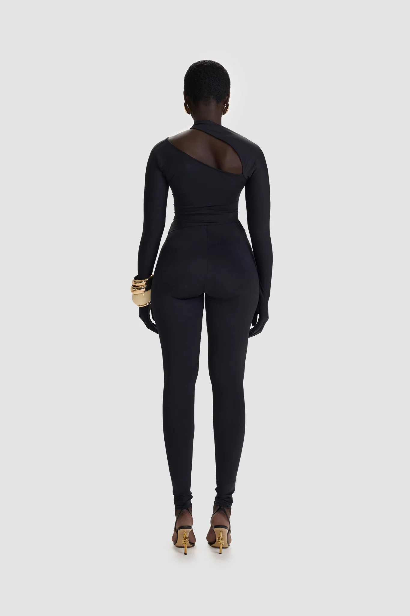 Ruched Panel Legging Pant - Panther - Image 6