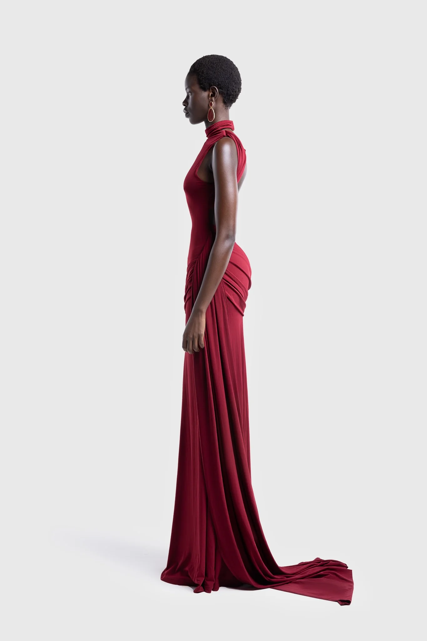 Saree Maxi - Deep Cherry - Image 3