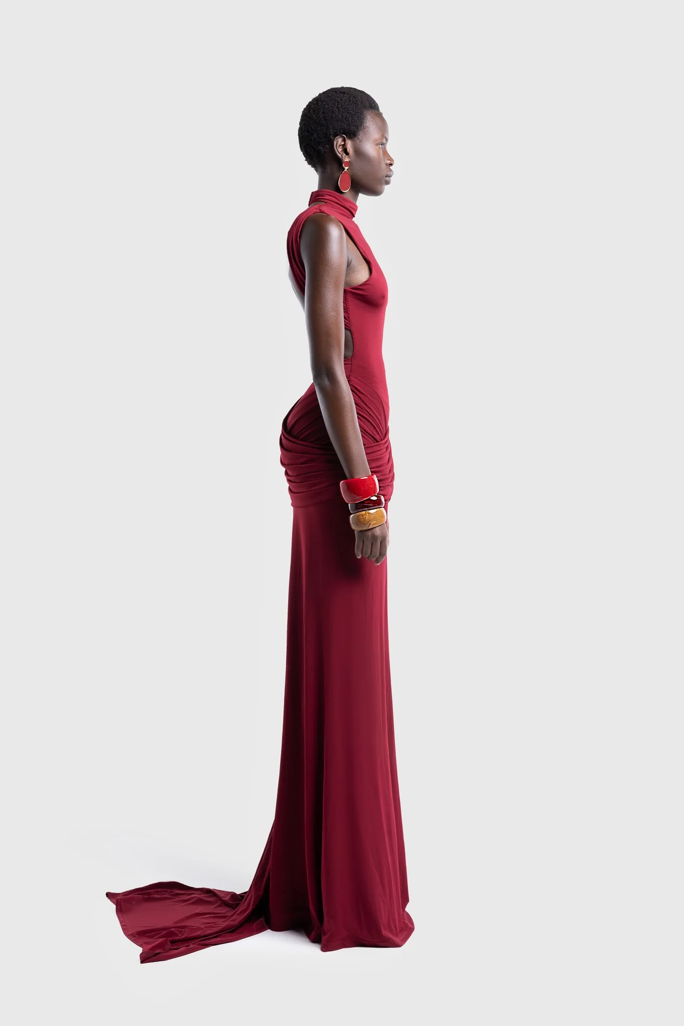 Saree Maxi - Deep Cherry - Image 7