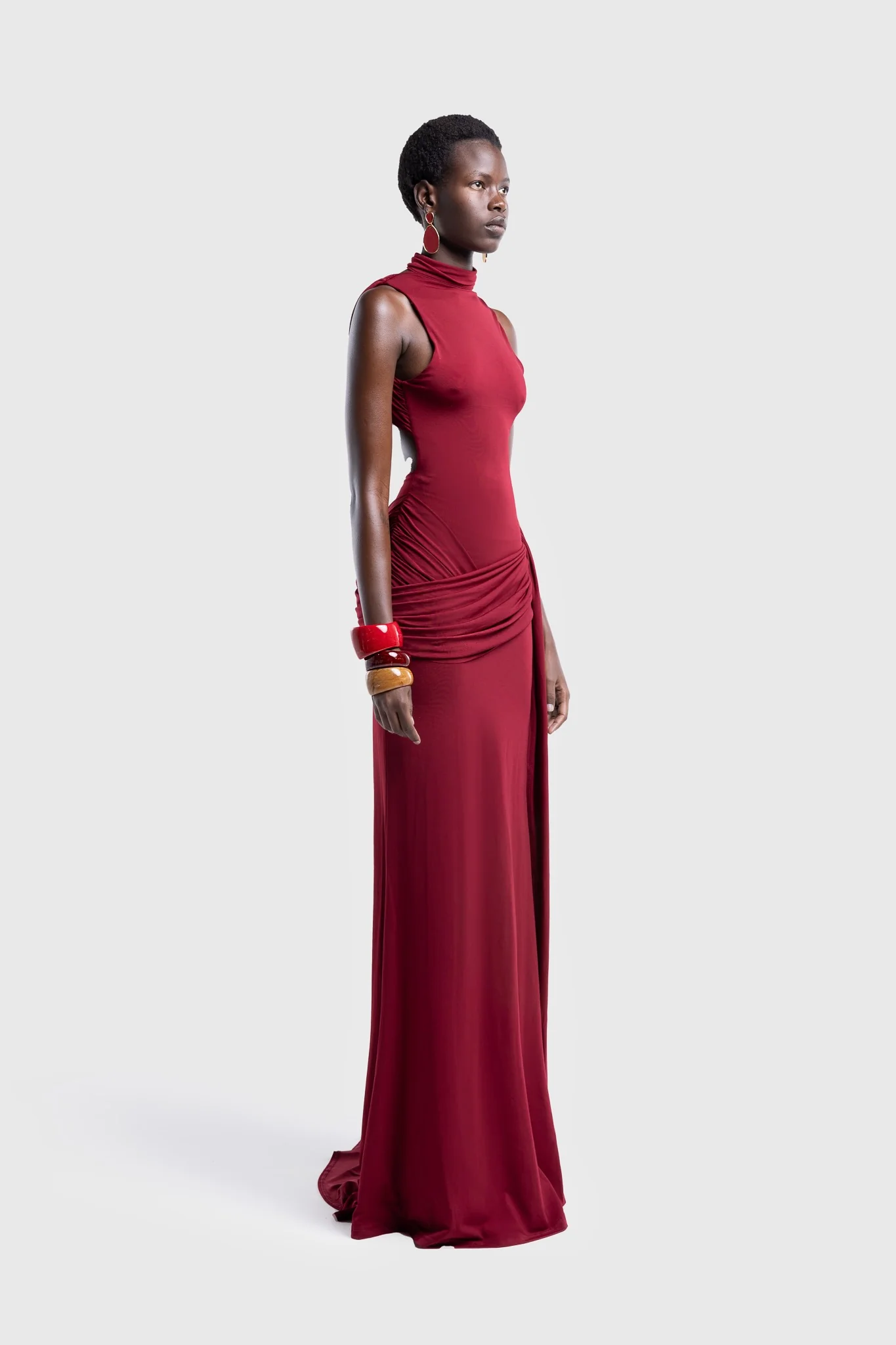 Saree Maxi - Deep Cherry - Image 8