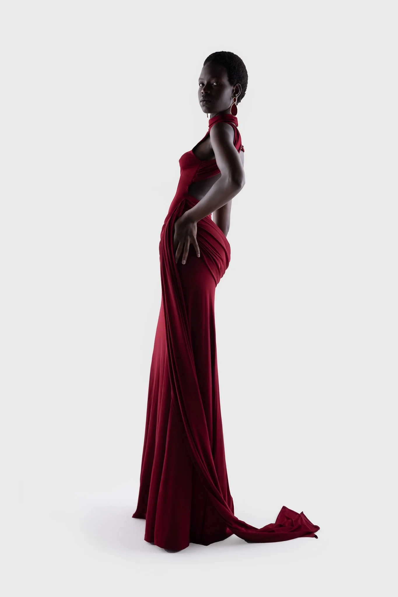 Saree Maxi - Deep Cherry - Image 9