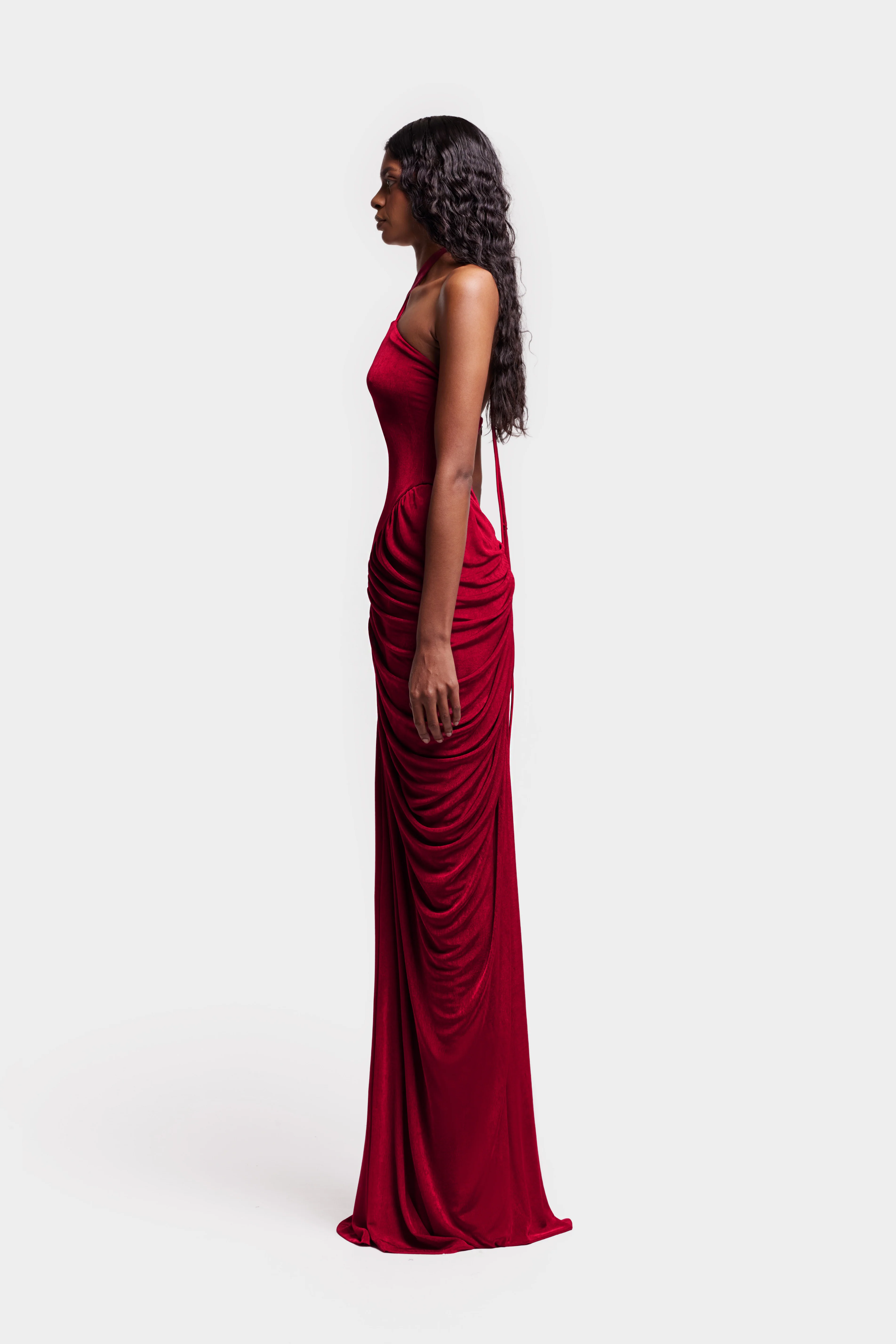 Signature Draped Maxi - Love Red - Image 3