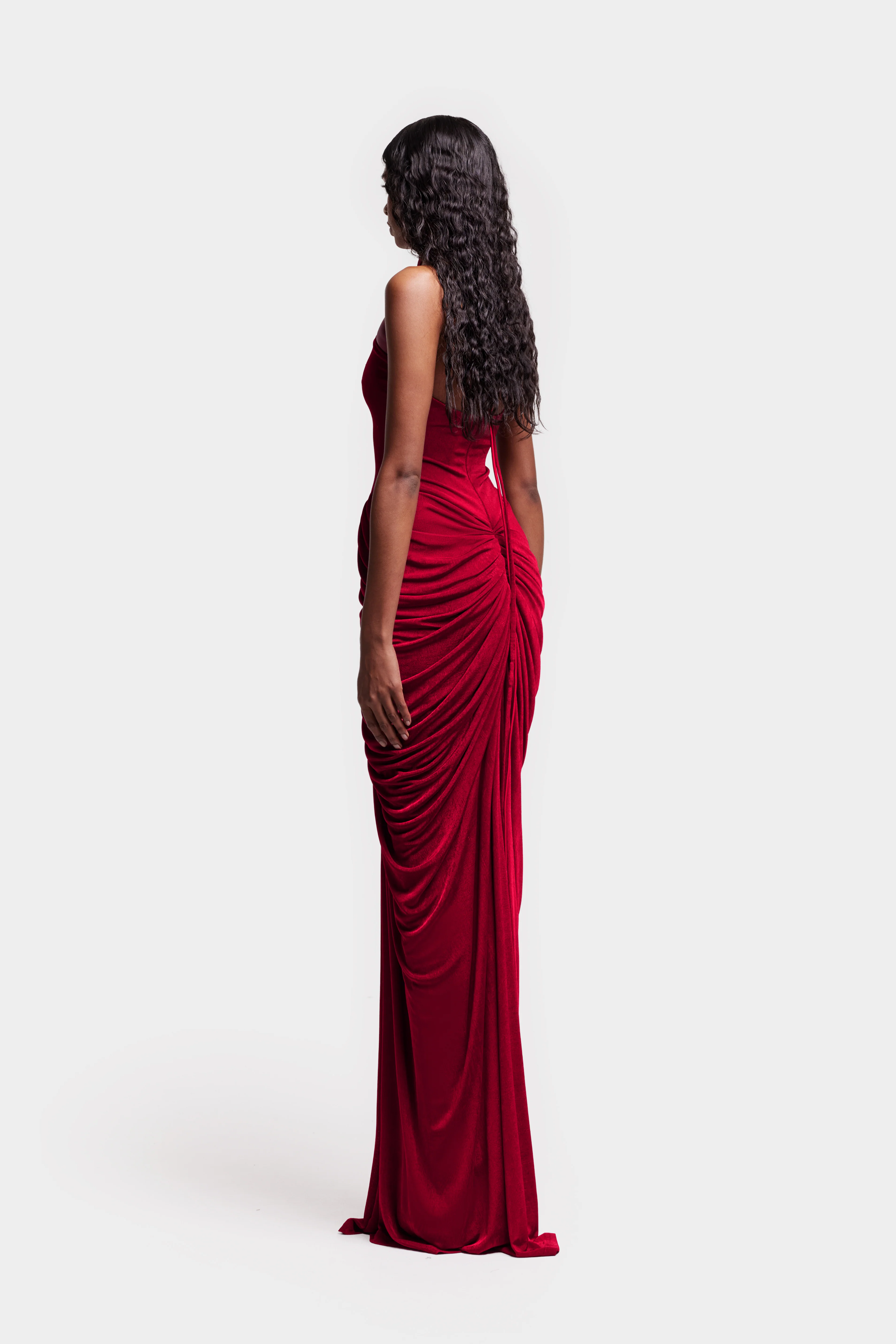 Signature Draped Maxi - Love Red - Image 4