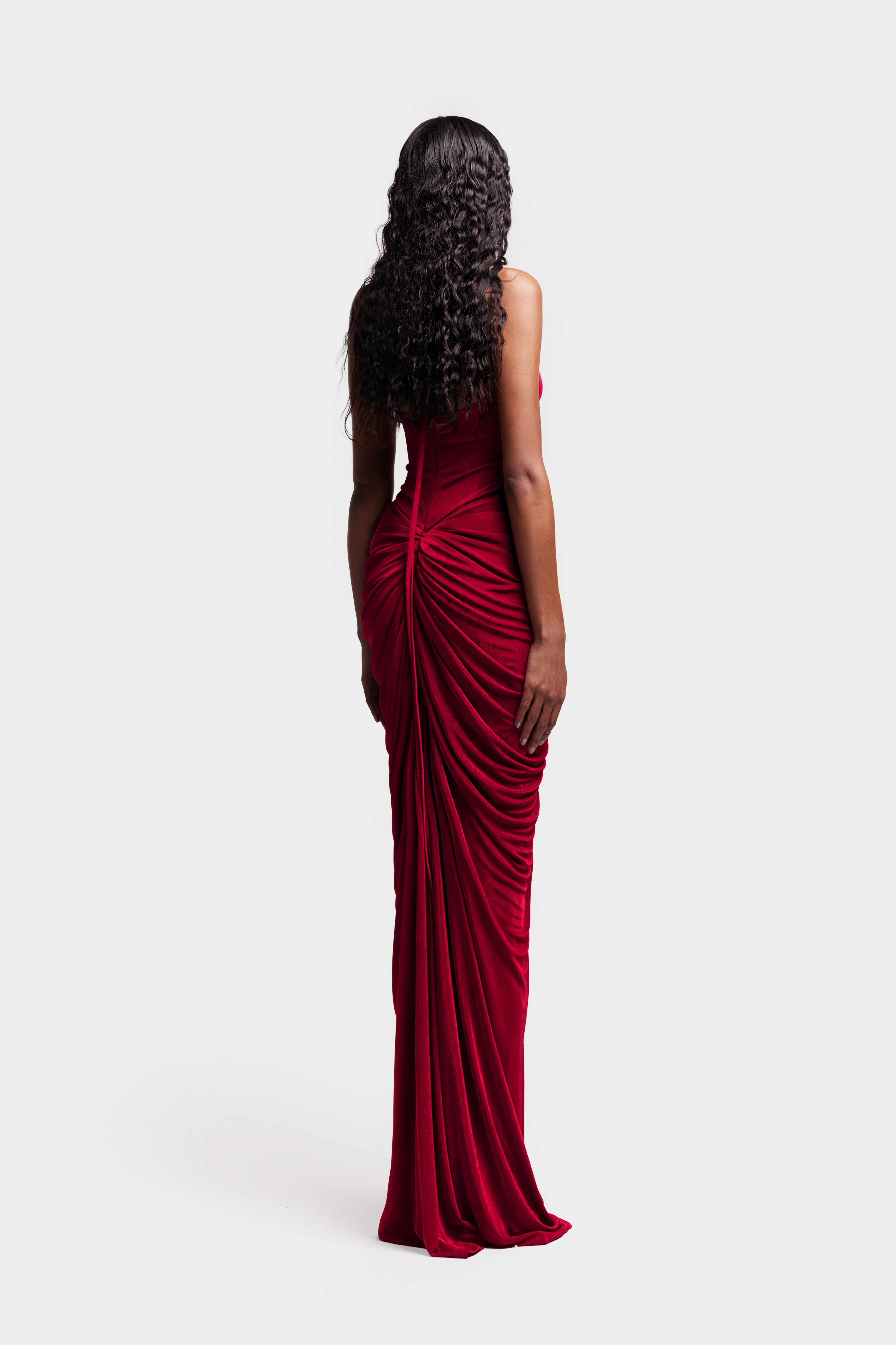 Signature Draped Maxi - Love Red - Image 6