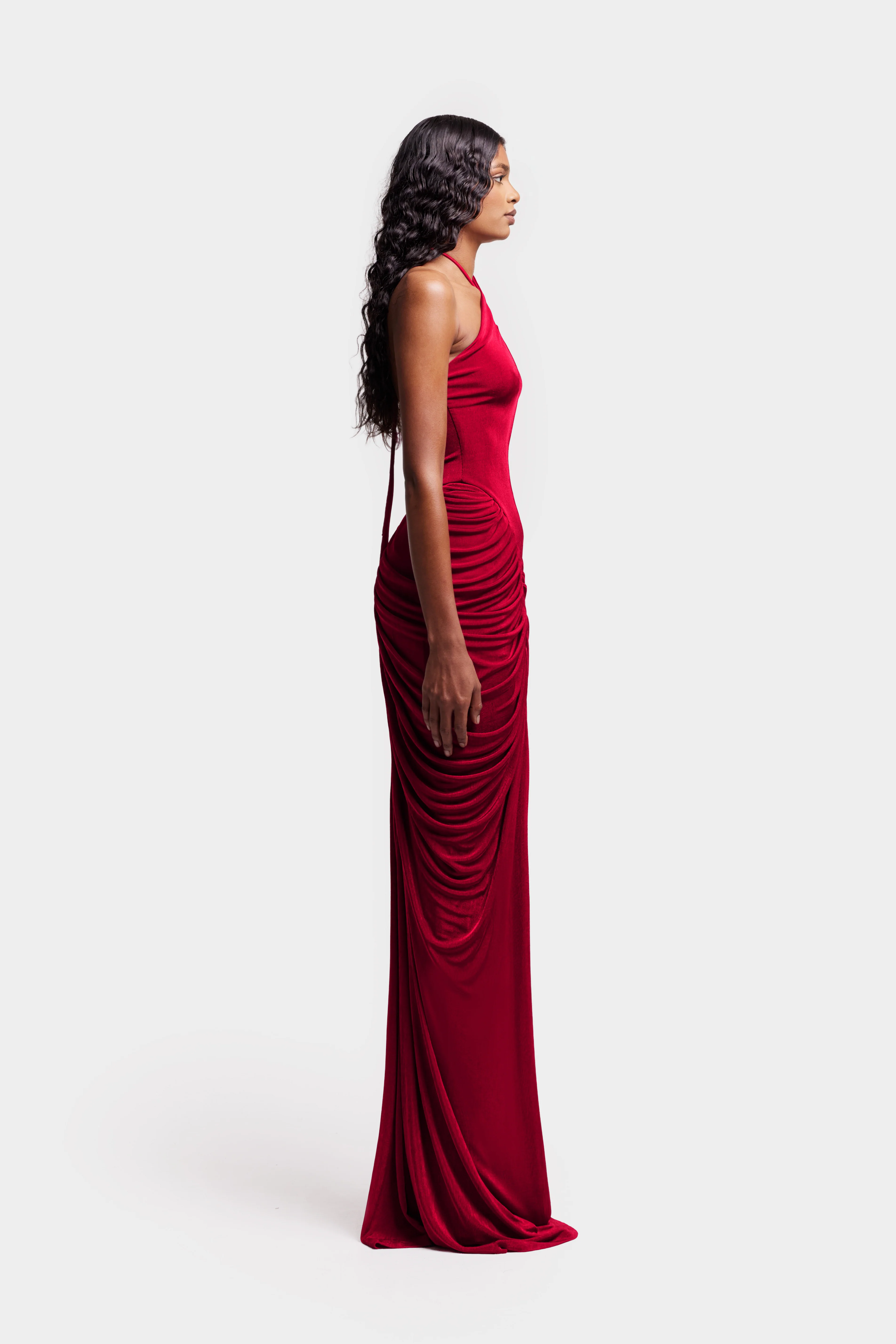 Signature Draped Maxi - Love Red - Image 7