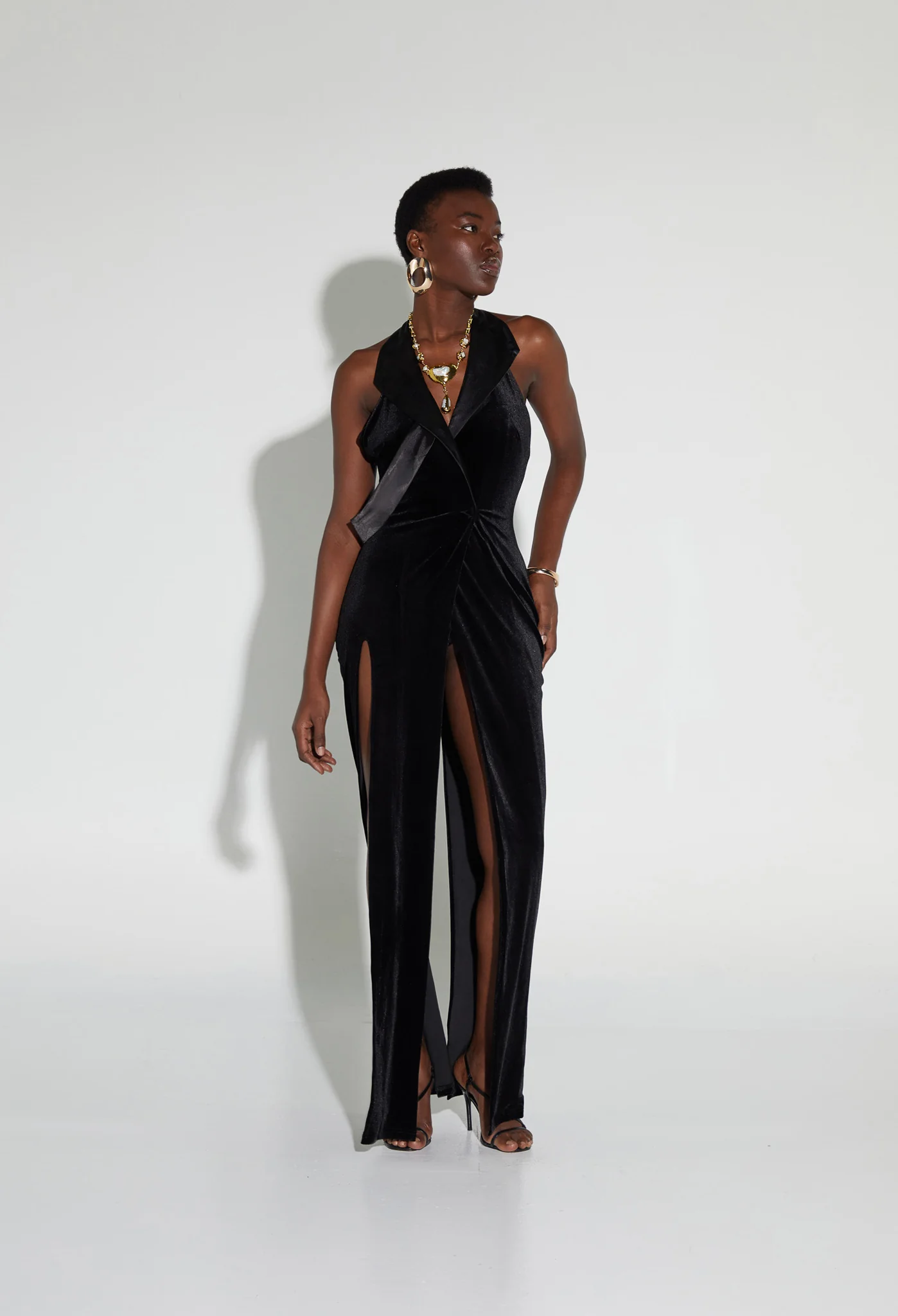 SAMPLE SALE Tara Blazer Maxi - Panther - Image 4