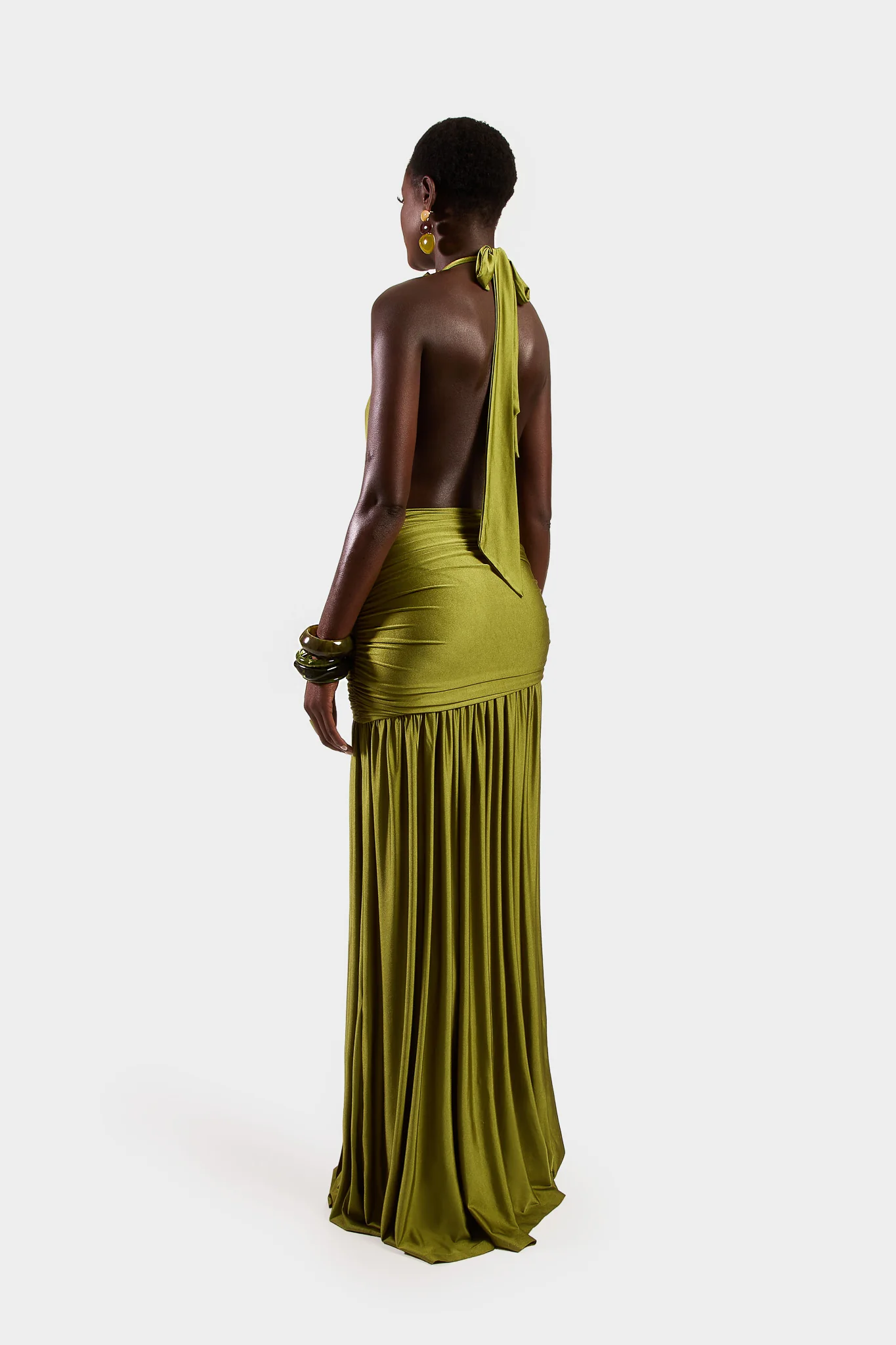 Valina Dress - Olive - Image 4