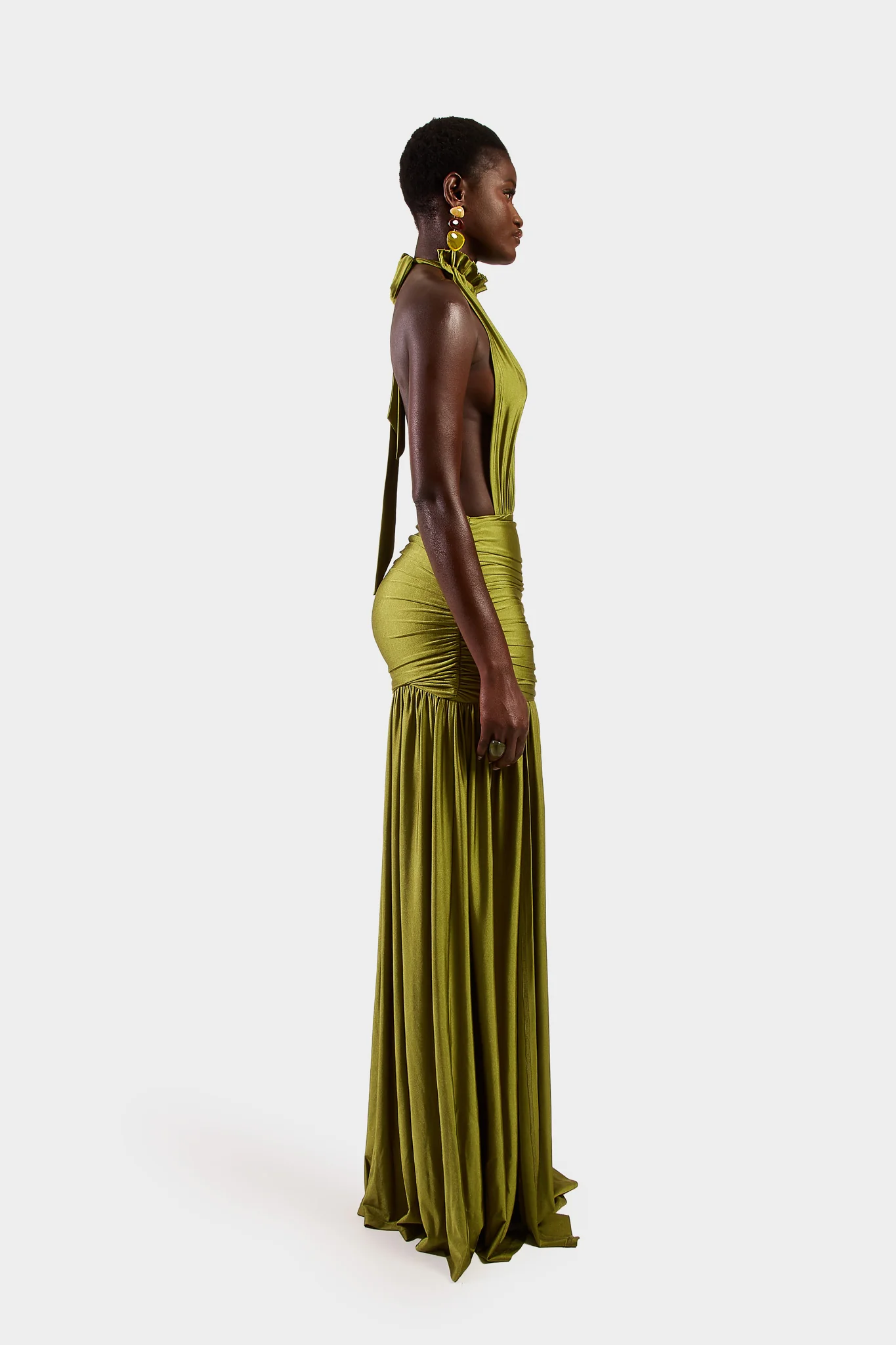 Valina Dress - Olive - Image 7