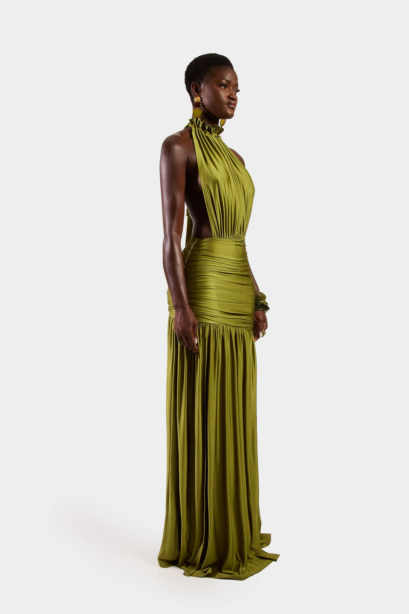 Valina Dress - Olive - Image 8