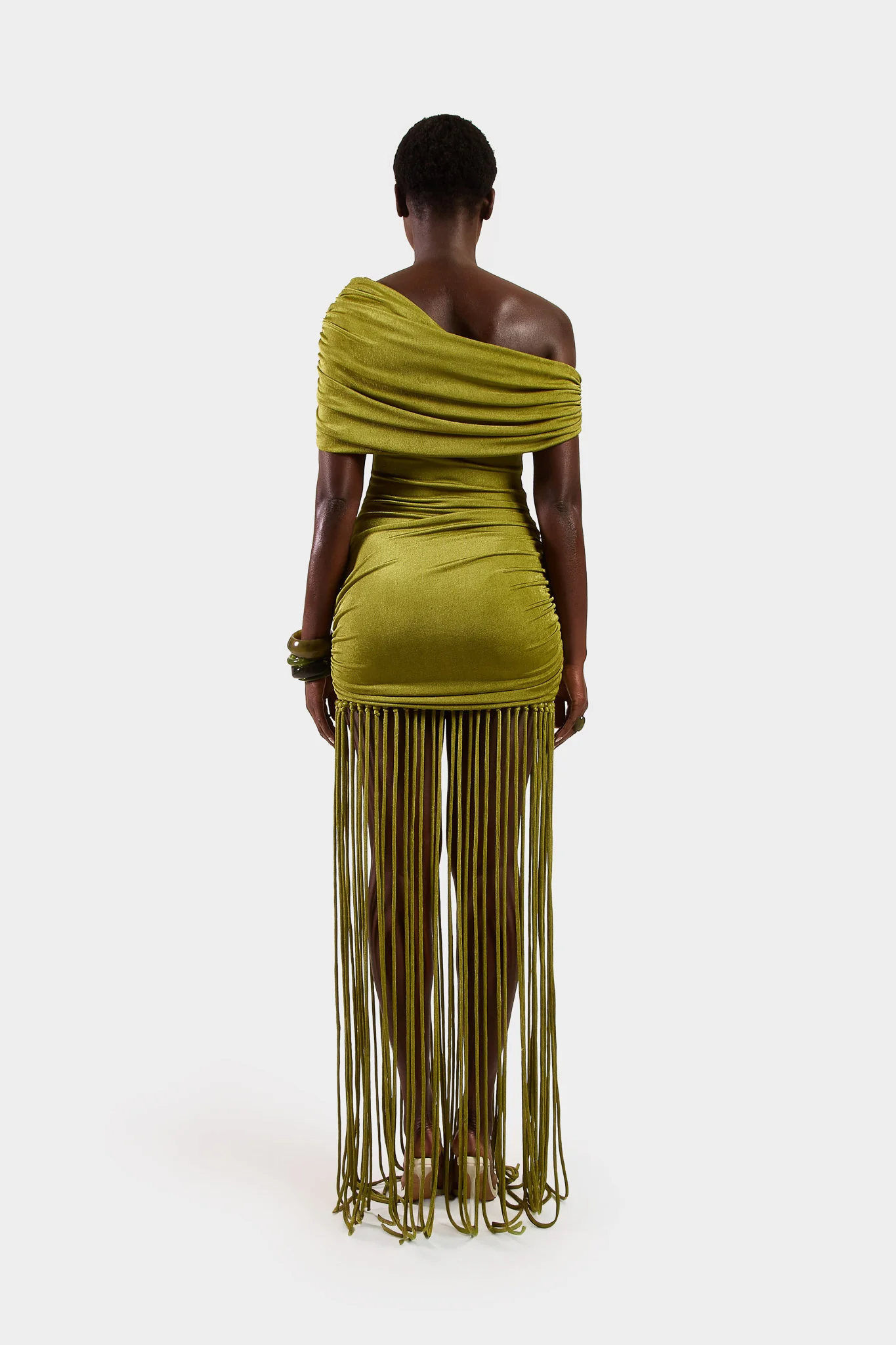 Verella Tassel Dress - Olive - Image 5