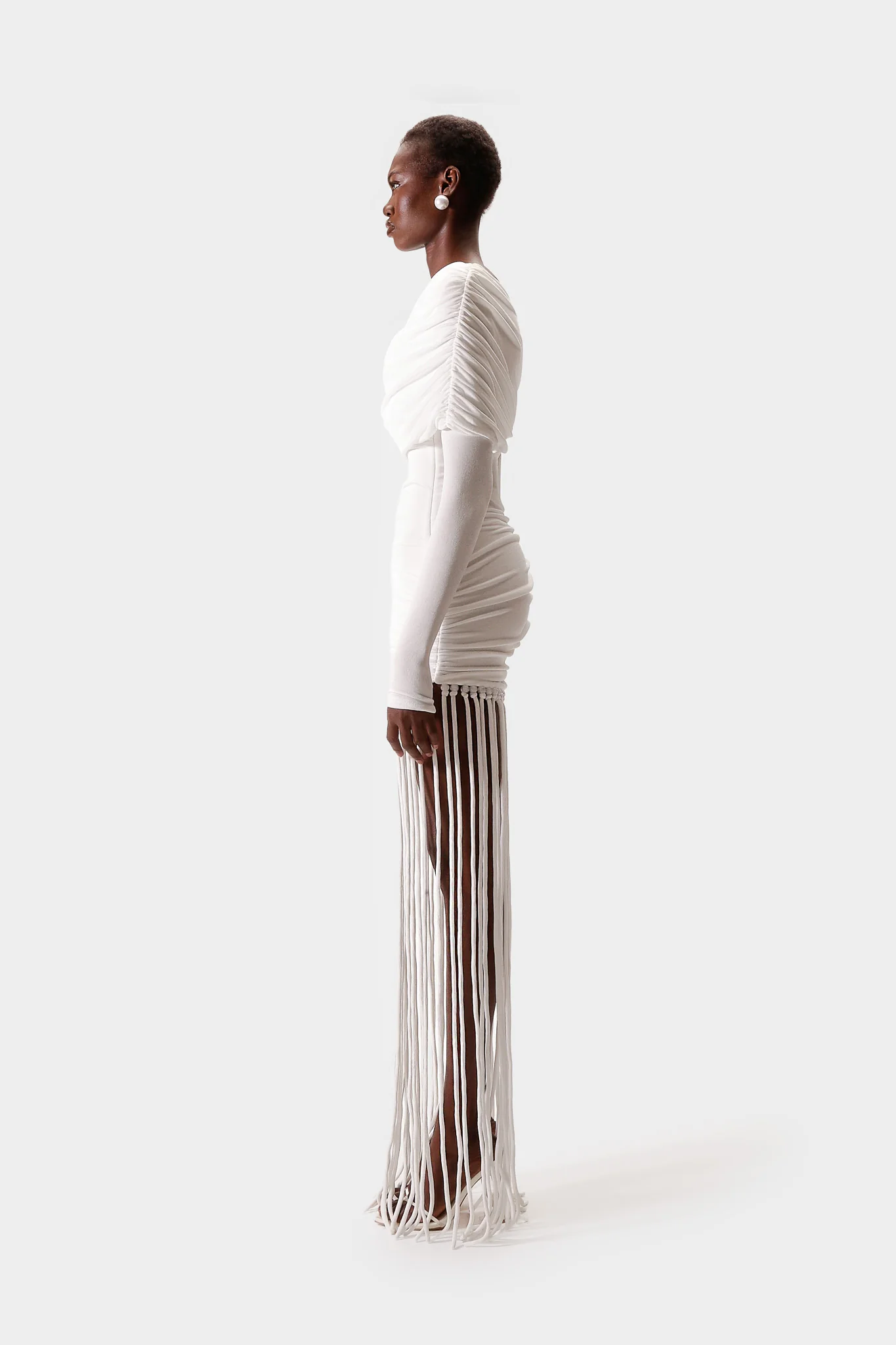 Verella Tassel Dress - White - Image 3