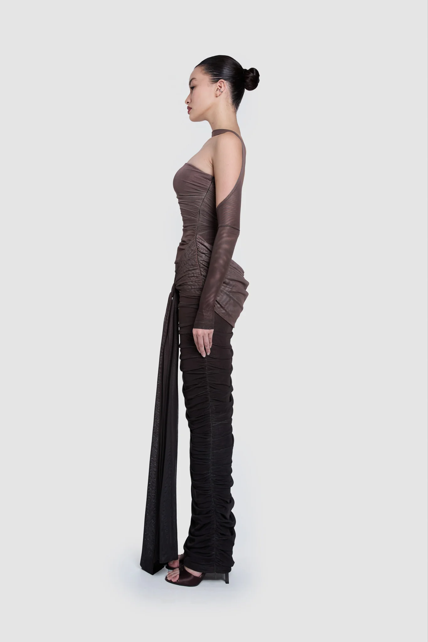 SAMPLE SALE Zaya Ruched Maxi - Ombre - Image 3