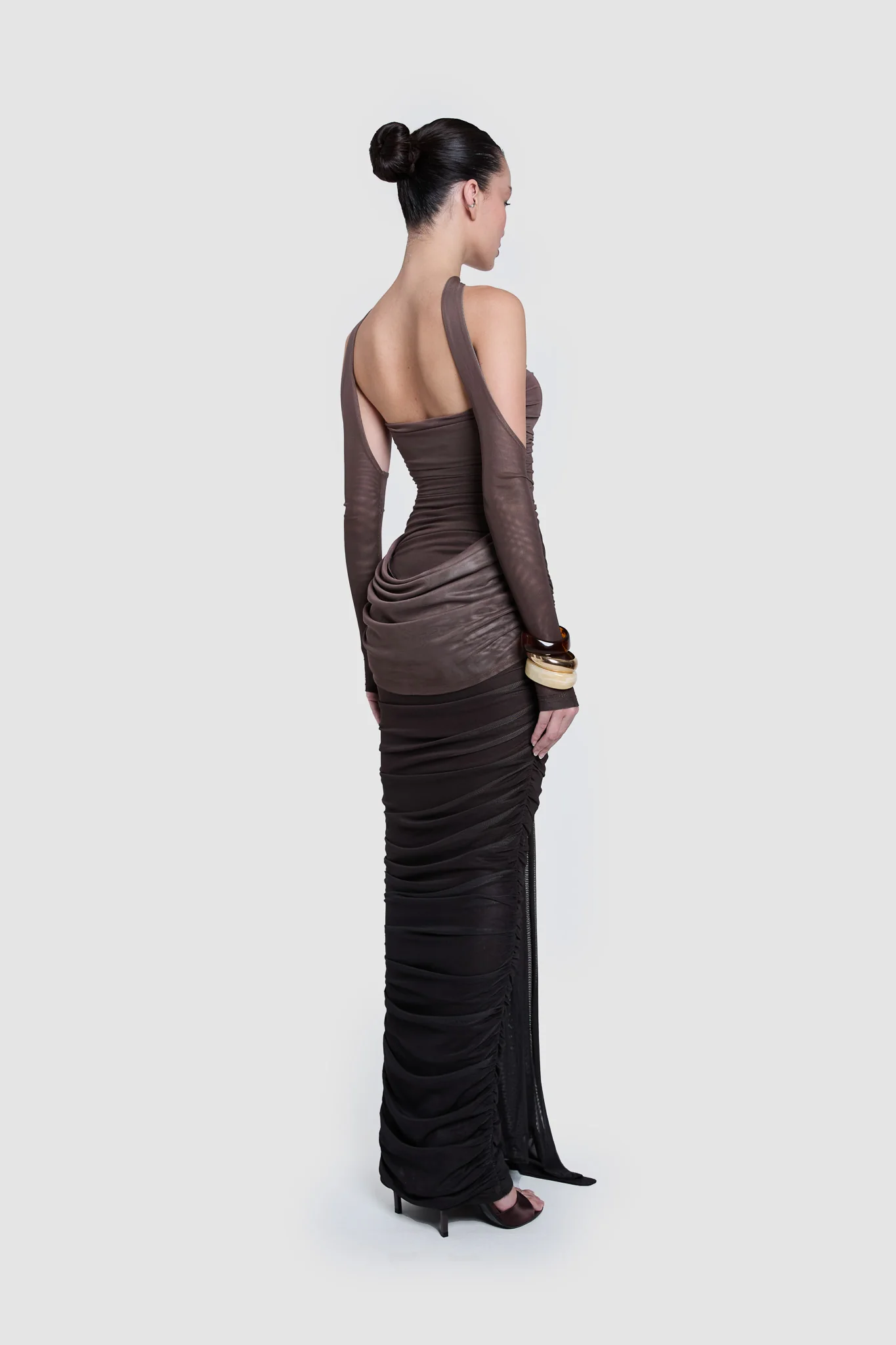 SAMPLE SALE Zaya Ruched Maxi - Ombre - Image 6