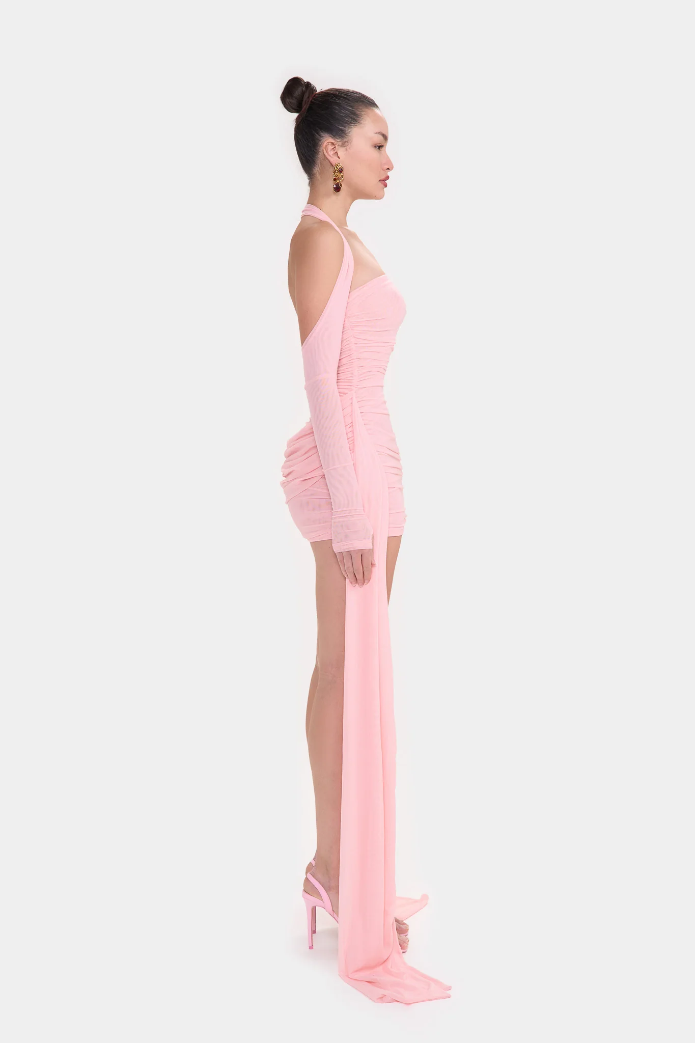 Zaya Ruched Mini - Blush Rose - Image 7