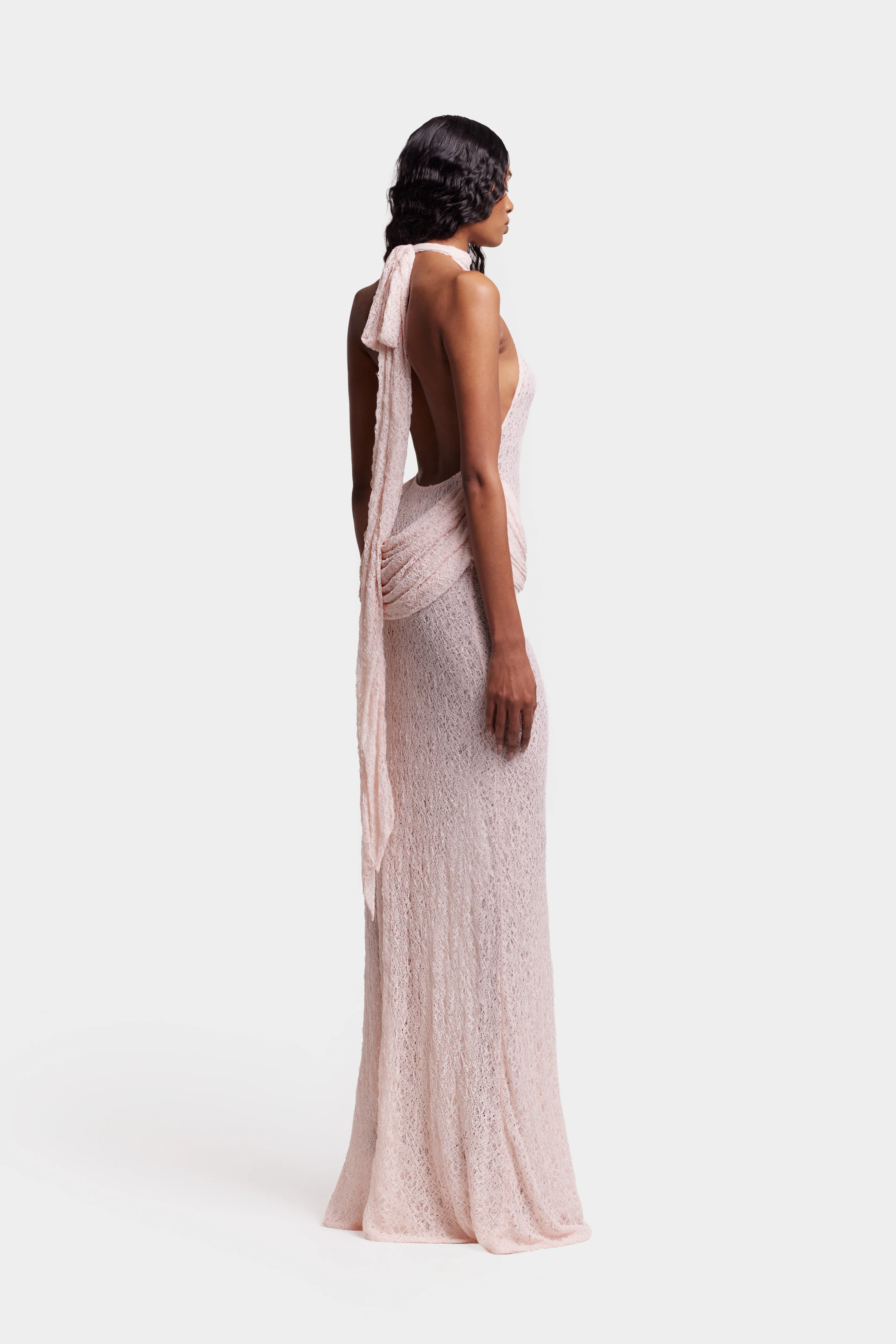 Zuma Lace Dress - Rose - Image 10