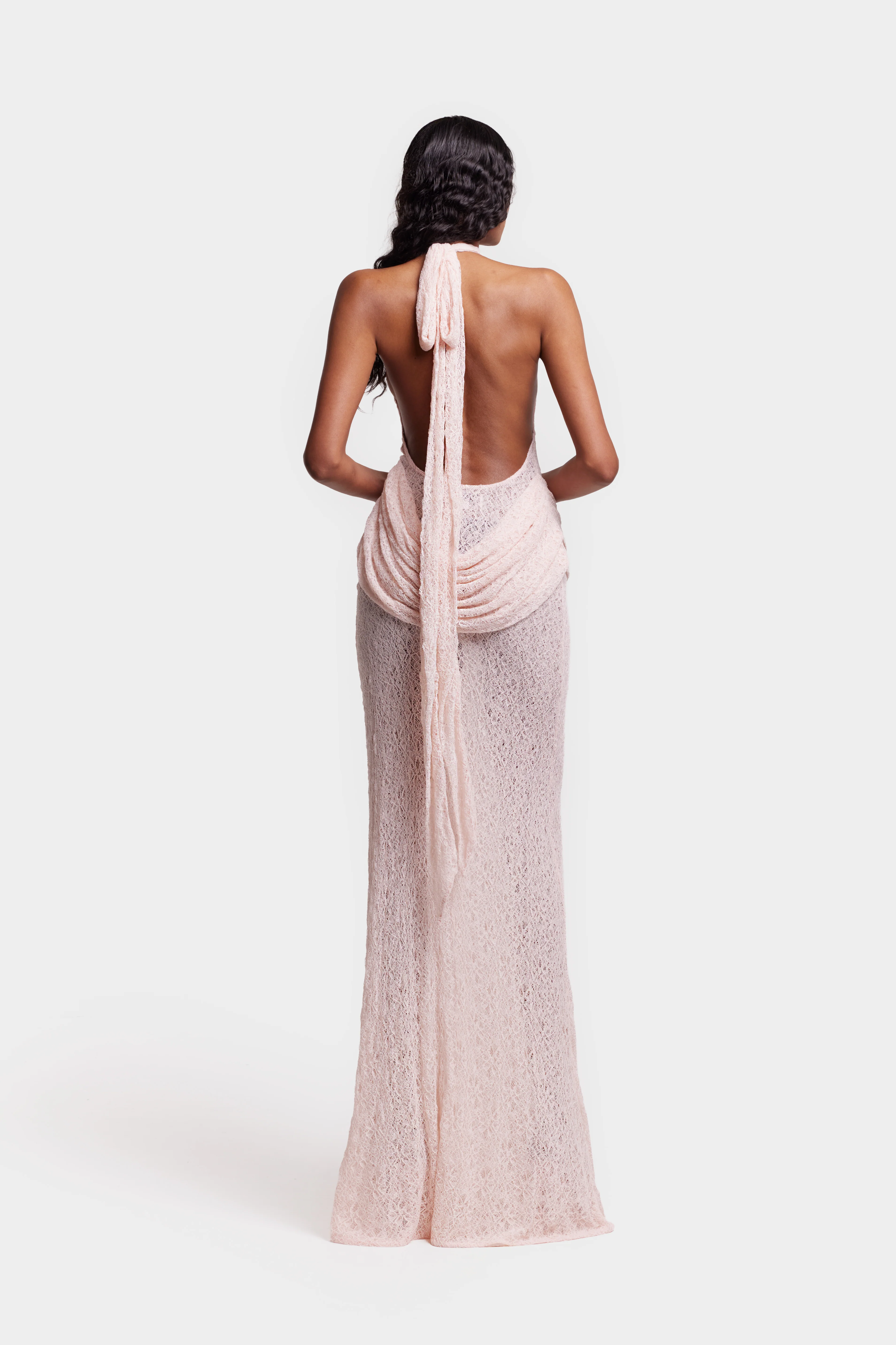 Zuma Lace Dress - Rose - Image 11