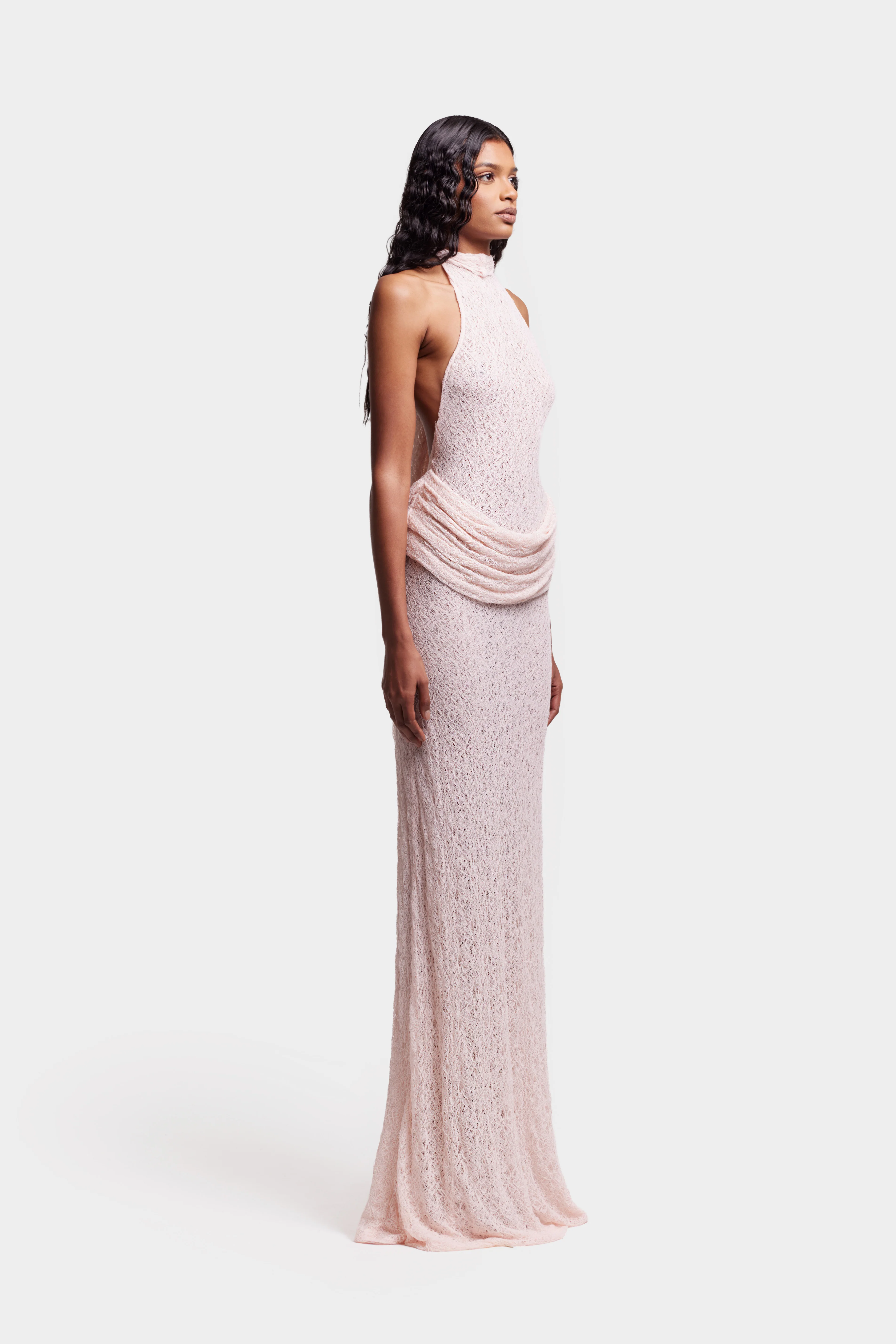 Zuma Lace Dress - Rose - Image 8
