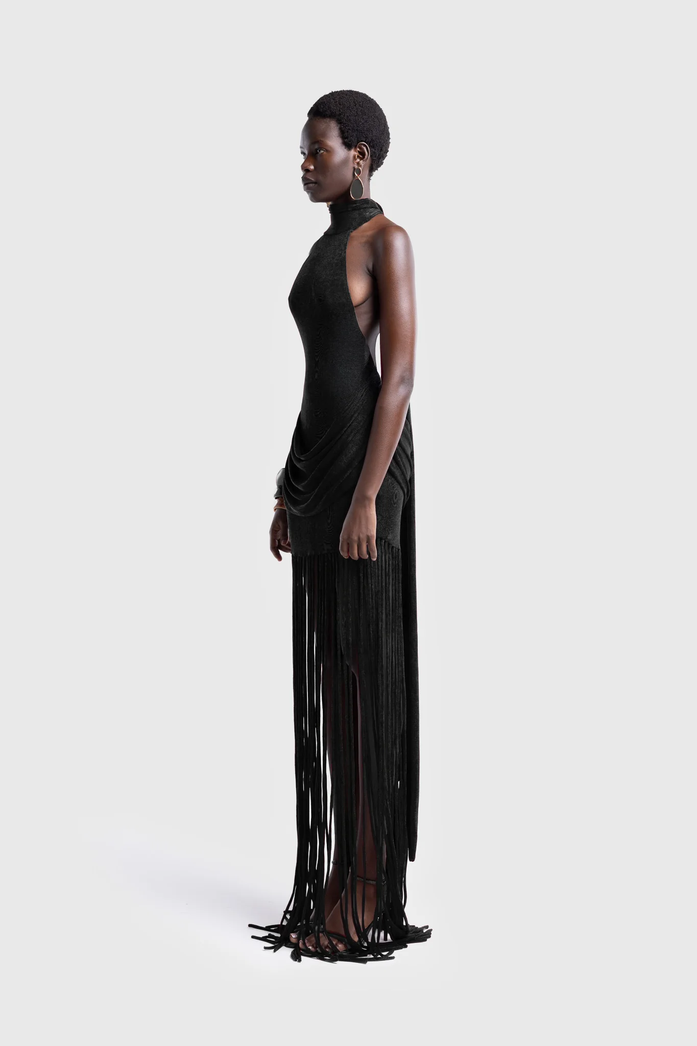 Zuma Tassel Dress - Black - Image 2