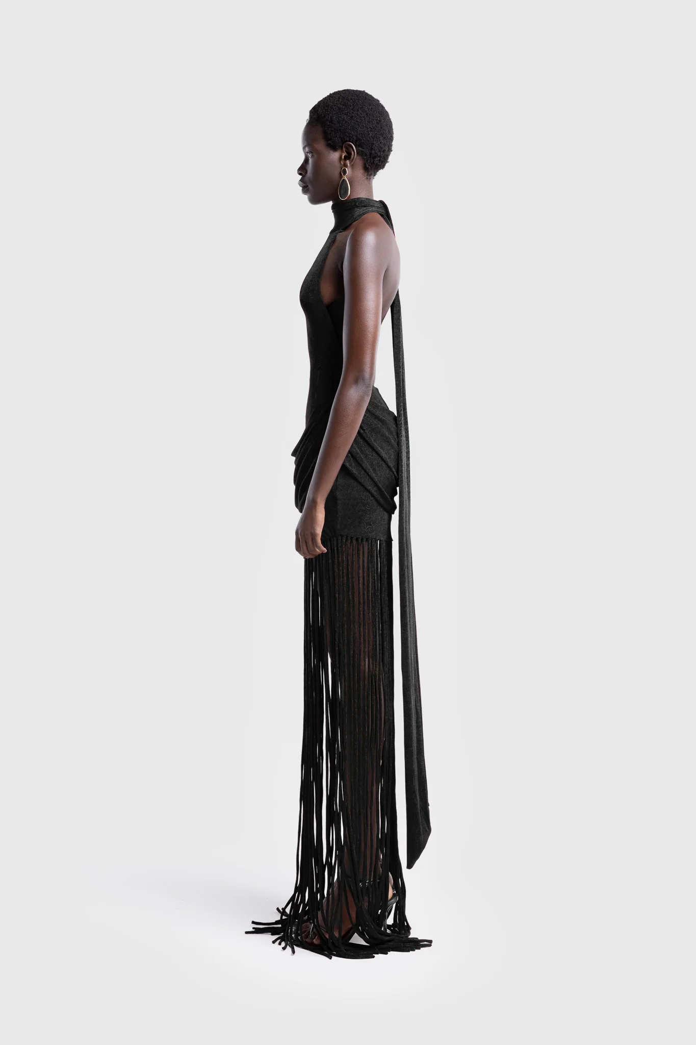 Zuma Tassel Dress - Black - Image 3