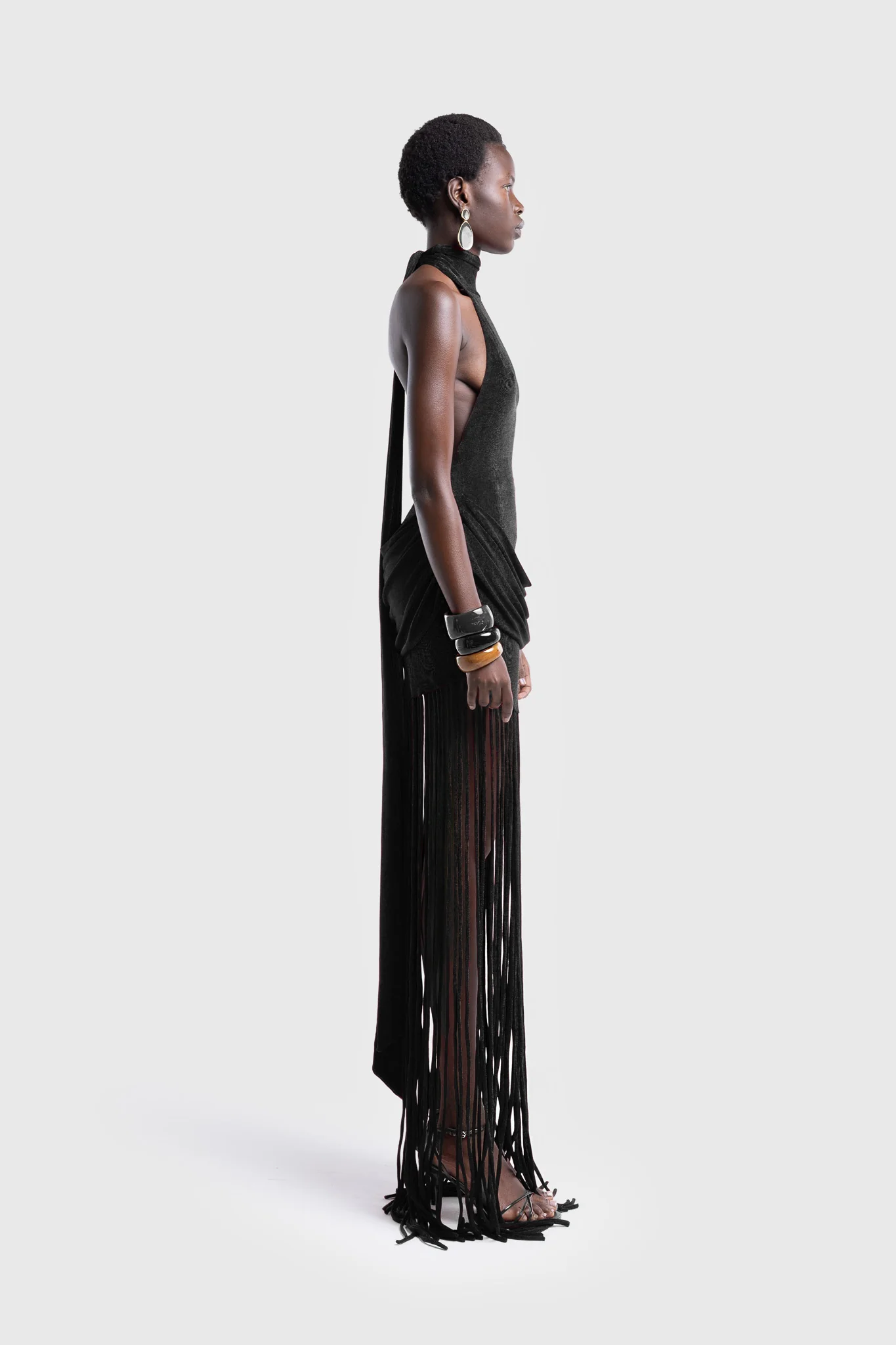 Zuma Tassel Dress - Black - Image 7
