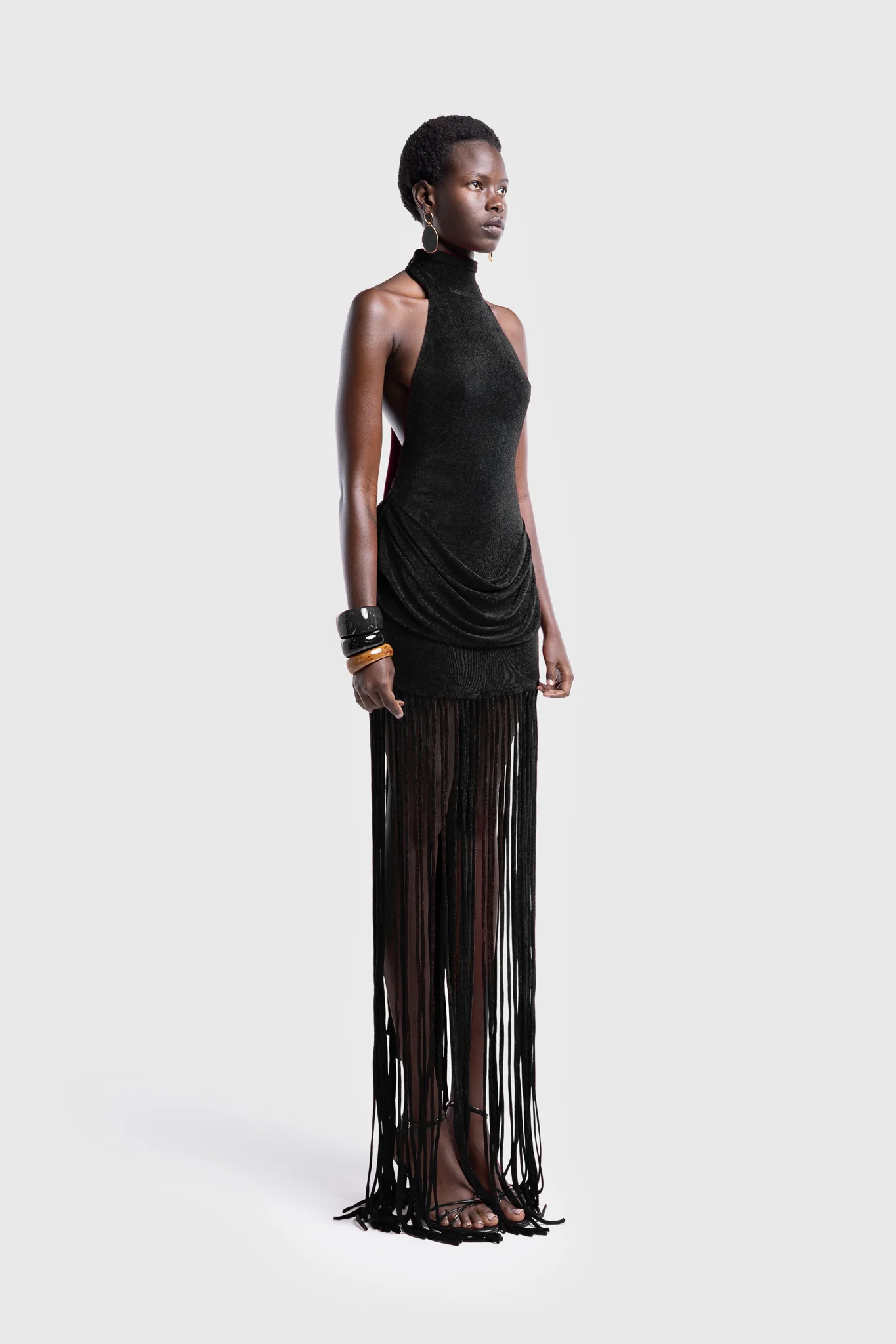 Zuma Tassel Dress - Black - Image 8