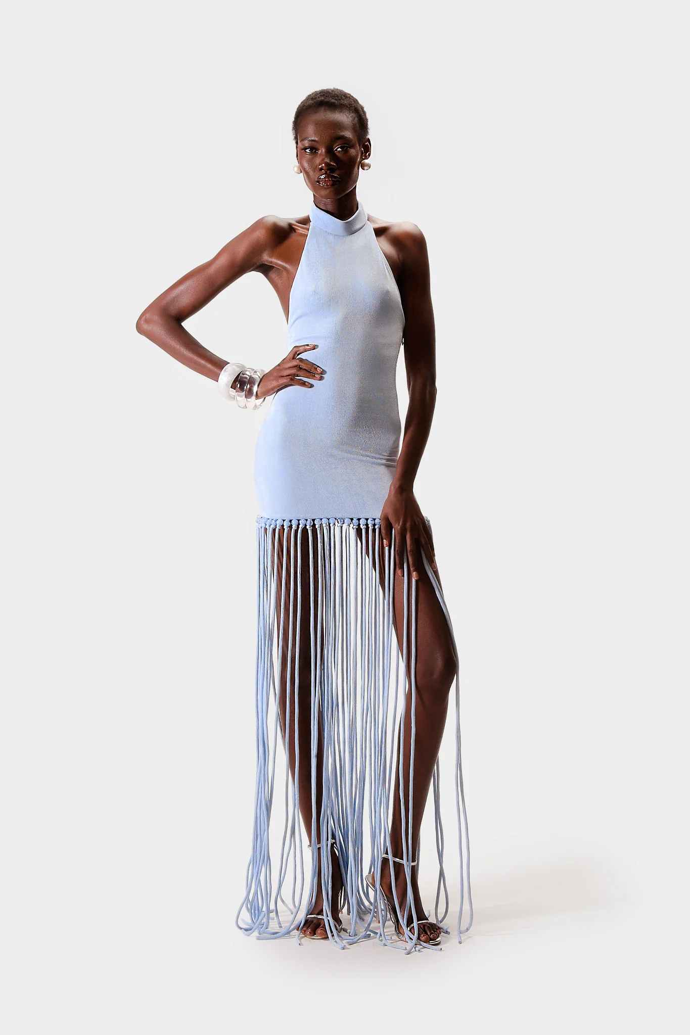 Zuma Tassel Dress - Clear Sky - Image 3